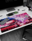 Japanese-inspired design on 40x20 deskmat perfect for adding elegance, calm, and natural beauty to your setup or decor