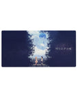 Shigatsu wa Kimi no Uso anime mouse pad 32x16 inches with students on steps under a dreamlike sky.