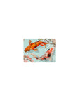 Classic Koi Fish Serenity desk mat 14x10 featuring koi fish for compact yet serene setups