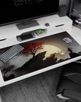 Powerful design on 40x20 desk mat perfect for adding storytelling depth and intrigue to your workspace or setup