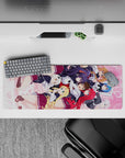 Anime mouse pad 32x12 inches featuring High School DxD cast: Issei, Rias, Akeno, Koneko, Xenovia, Irina, Asia, Rossweisse.