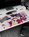 Anime desk pad 40x20 inches featuring Issei with Rias, Akeno, Koneko, and more from High School DxD in a lively scene.