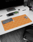 32x16 inches anime mouse pad showing a tiny scarfed girl with rosy cheeks rising from a sea of sleepy hamsters.