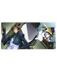 32x16 inches anime mouse pad featuring Lockon Stratos with Gundam Dynames mech panels and V-fin.
