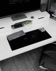 Pain from Naruto staring forward with glowing Rinnegan eyes on an anime mouse pad, 28x12 inches.