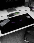 Naruto Pain desk pad 40x20 inches showing his glowing violet Rinnegan stare and signature piercings.