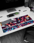 Epic artwork on 36x16 mouse pad captures the essence of power and chaos with cinematic precision