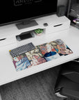 High-performance 28x12 inch mouse pad with Gohan, Goku, Vegeta, and Trunks, ideal for fan workspaces