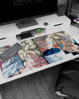 Premium 40x20 inch desk pad with iconic Super Saiyan design, perfect for enhancing any workspace