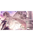 Jeanne Alter mouse pad 40x20 featuring imposing flag and glowing sunset for bold Fate/Grand Order style