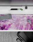 36x16 inches desk pad with sakura blossoms, capturing the serene beauty of cherry blossoms against a calming pastel backdrop.
