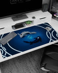 Symbolic design on 40x20 desk mat perfect for adding harmony and focus to your setup or decor