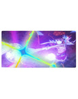 Megumin anime mouse pad 32x16 inches, showcasing her mid-cast with rainbow light and signature red cloak for a dynamic desk.
