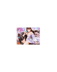 Classic anime girl mouse pad 14x10 inches with kimono beauty, butterflies, and cherry blossom desk art.