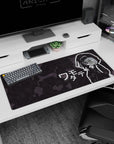 Tomoko Kuroki Watamote anime desk pad 36x16 inches, oversized hoodie, tiny fangs, late-night comfort.