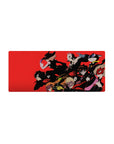 Anime mouse pad 28x12 inches featuring Persona 5's Phantom Thieves, led by Joker, in a dramatic, comic-book style.