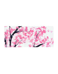 Streamlined Blossom Dream desk mat 28x12 featuring soft pink blooms for bold yet calming workspace flair