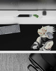 Cool and composed 36x16 desk pad highlights Kakashi's ANBU legacy with minimalist yet striking art