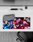 28x12 inches mouse pad with Saber, Shirou Emiya, Rin Tohsaka, and other characters from Fate/Stay Night, embodying the Holy Grail War’s fierce intensity.
