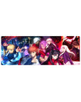 Compact 32x12 inches mouse pad with Saber, Shirou Emiya, Rin Tohsaka, and more from Fate/Stay Night, capturing the intensity and action of the Holy Grail War.