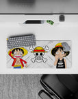 Compact 28x12 mouse pad highlights Luffy's nostalgia and toughness for immersive One Piece vibes