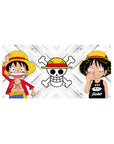 Monkey D Luffy mouse pad 32x16 featuring red jacket and tank top for dynamic gaming or workspace setups