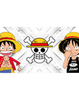 Monkey D Luffy mouse pad 40x20 featuring classic red jacket and casual tank top for nostalgic One Piece style