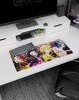 High-performance 28x12 inch mouse pad with bold combat art, ideal for fans of the series