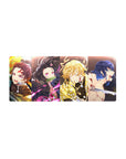 28x12 inch mouse pad featuring Tanjiro, Nezuko, Zenitsu, and Inosuke in intense elemental battles