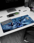 Epic artwork on 36x16 desk pad captures the essence of power and determination with cinematic flair