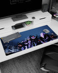 Artistic 36x16 inches mouse pad featuring shadow legion design, blending dark figures and glowing flames for an intense and inspiring fantasy aesthetic.