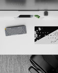 14x10 inches mouse pad featuring Duality Blossom, capturing the striking balance of life and death through cherry blossoms and black-and-white contrasts.