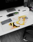 36x16 inches Hoshino Ruri mouse pad from Martian Successor Nadesico, smiling anime girl artwork.