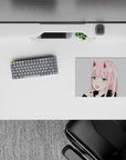 Small-sized 14x10 mouse pad with anime theme adds bold, expressive energy to any desk or workspace
