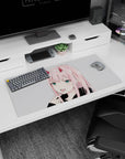 Expressive minimalism design on 32x16 mouse pad brings Zero Two Minimalist Grin's captivating aesthetic to life vividly