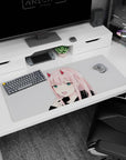 Playful artwork on 36x16 mouse pad captures the essence of Zero Two’s personality with sharp contrasts and refined precision