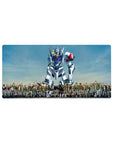 Mobile Suit Gundam Iron-Blooded Orphans anime mouse pad 32x16 inches with Gundam Barbatos and Tekkadan crew.