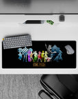 32x12 inches mouse pad with the Straw Hat Pirates in colorful silhouettes, capturing their strength and unity in a powerful design.
