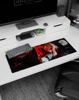Small but impactful 32x12 mouse pad showcases Demon King's fiery intensity with bold and vivid artistry