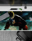 40x20 inches desk pad showcasing Naruto in battle, perfect for fans who love action-packed visuals and bold design.
