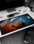 Zen-inspired design on 40x20 desk mat perfect for adding harmony and visual balance to your workspace or setup