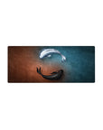 Streamlined Harmony Koi desk mat 28x12 featuring serene water for bold yet calming workspace flair