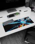 Stylish 32x12 inch mouse pad with Goku's ultimate form, perfect for focus and gaming setups