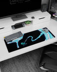 32x12 inches anime mouse pad showcasing Tanjiro from Demon Slayer, blending bold action with practical desk use.