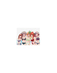 Classic anime girl mouse pad 14x10 inches with five bikini girls packed in a beach selfie style print.
