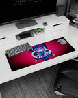 Stylish 32x12 inch mouse pad with vivid Oni mask art, channeling chaos and bold energy for gamers