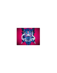14x10 inch classic mousepad featuring a vibrant Oni mask with fierce details and demonic energy