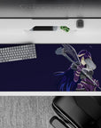 36x16 inches desk pad with Albedo from Overlord, reflecting her powerful presence and combat readiness in a sleek, bold design.