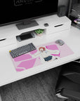 Chika Takami smiling from Love Live! Sunshine!! on an anime girl mouse pad 28x12 inches.