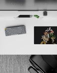 Small-sized 14x10 desk mat with Stardust Crusaders design adds bold JoJo's Bizarre Adventure energy to any desk
